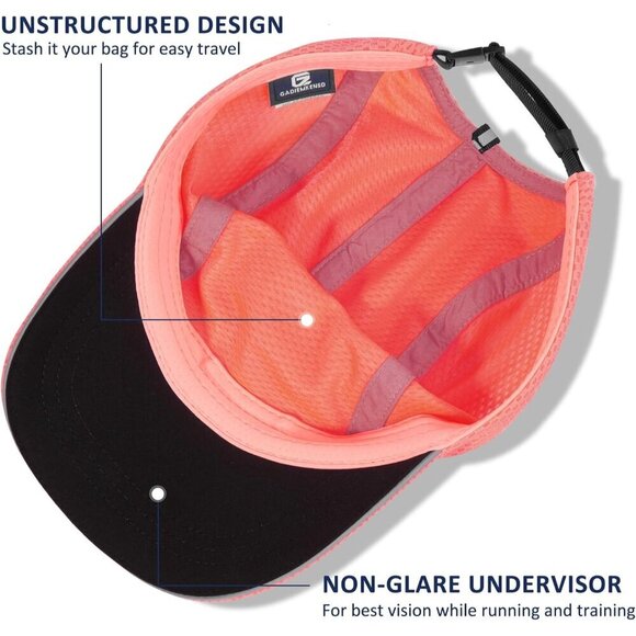 Women\'s Mesh Running Cap Lightweight Ventilated Reflective Safety Golf Tennis